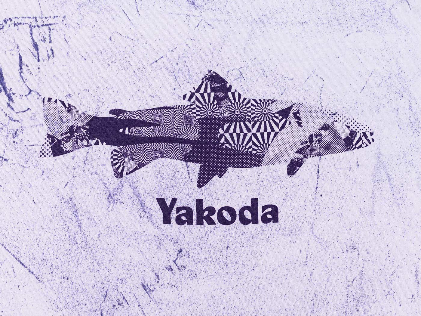 Trippy Trout Pigment Dyed Tee – Purple Blast