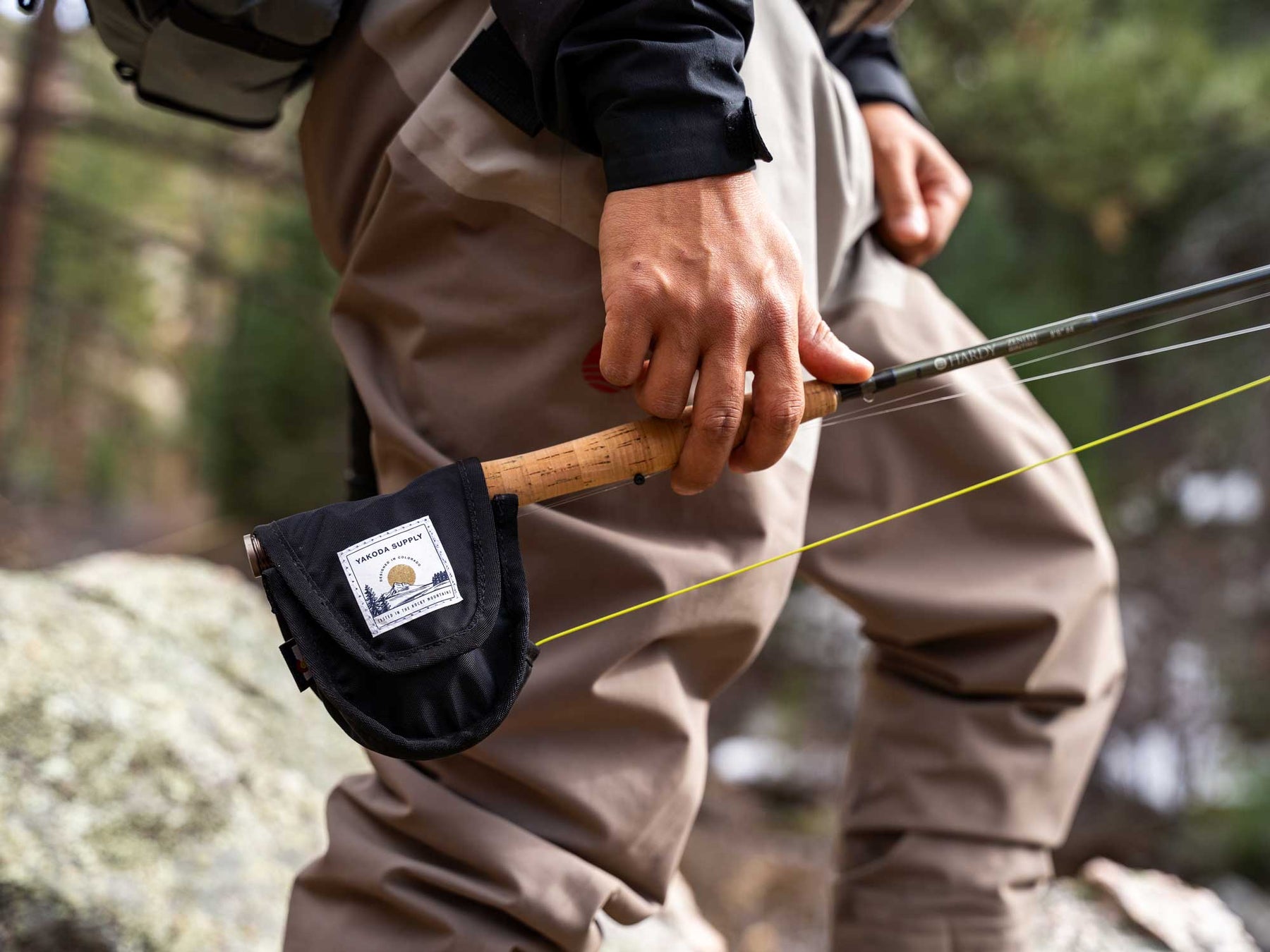 best fly reel cover The Original No-Kink // FABRIC SHELL VEDAVOO 130mm dia reels. Reel Cover Upstream (made with