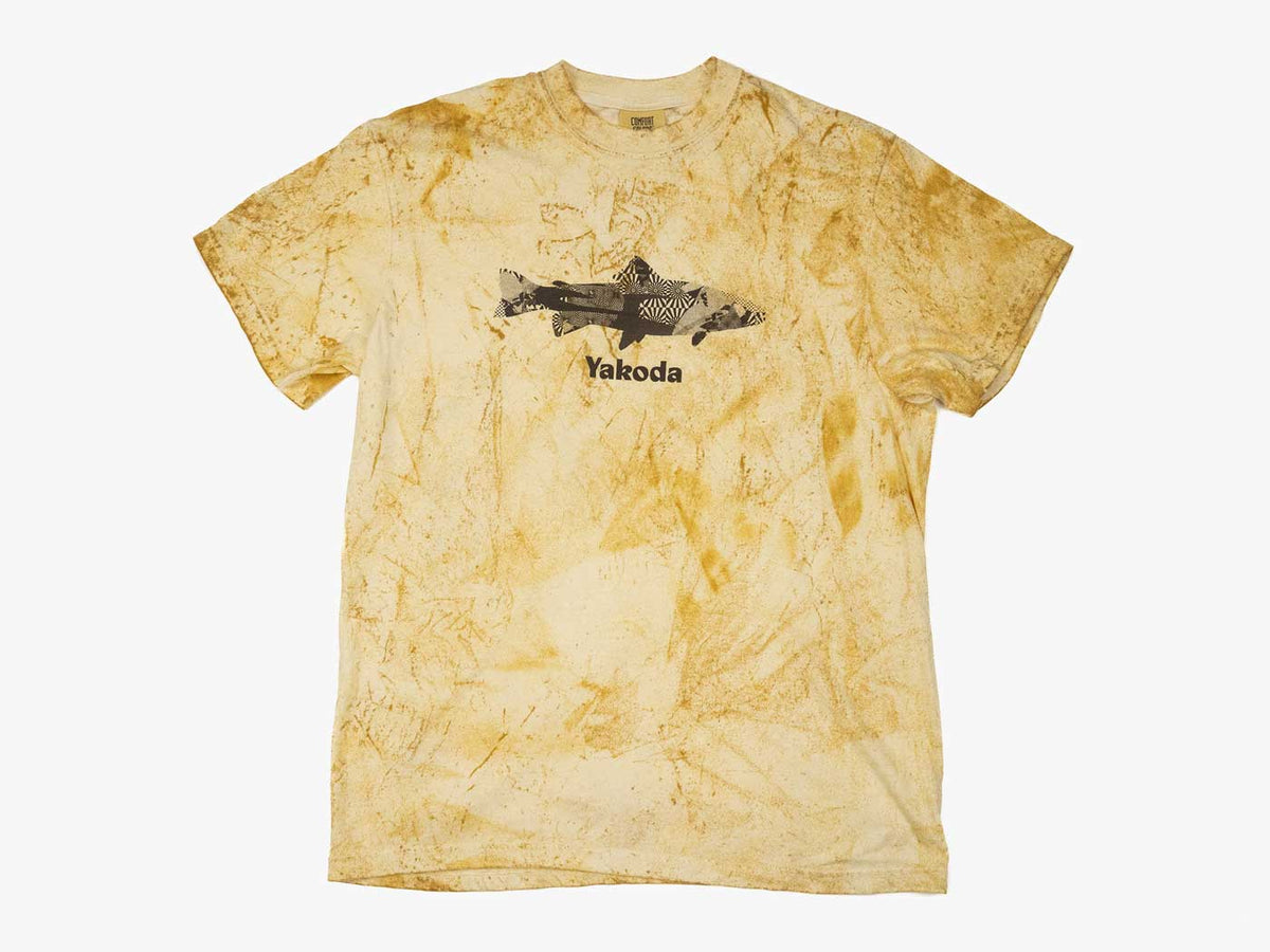 Trippy Trout Pigment Dyed Tee – Yellow Blast