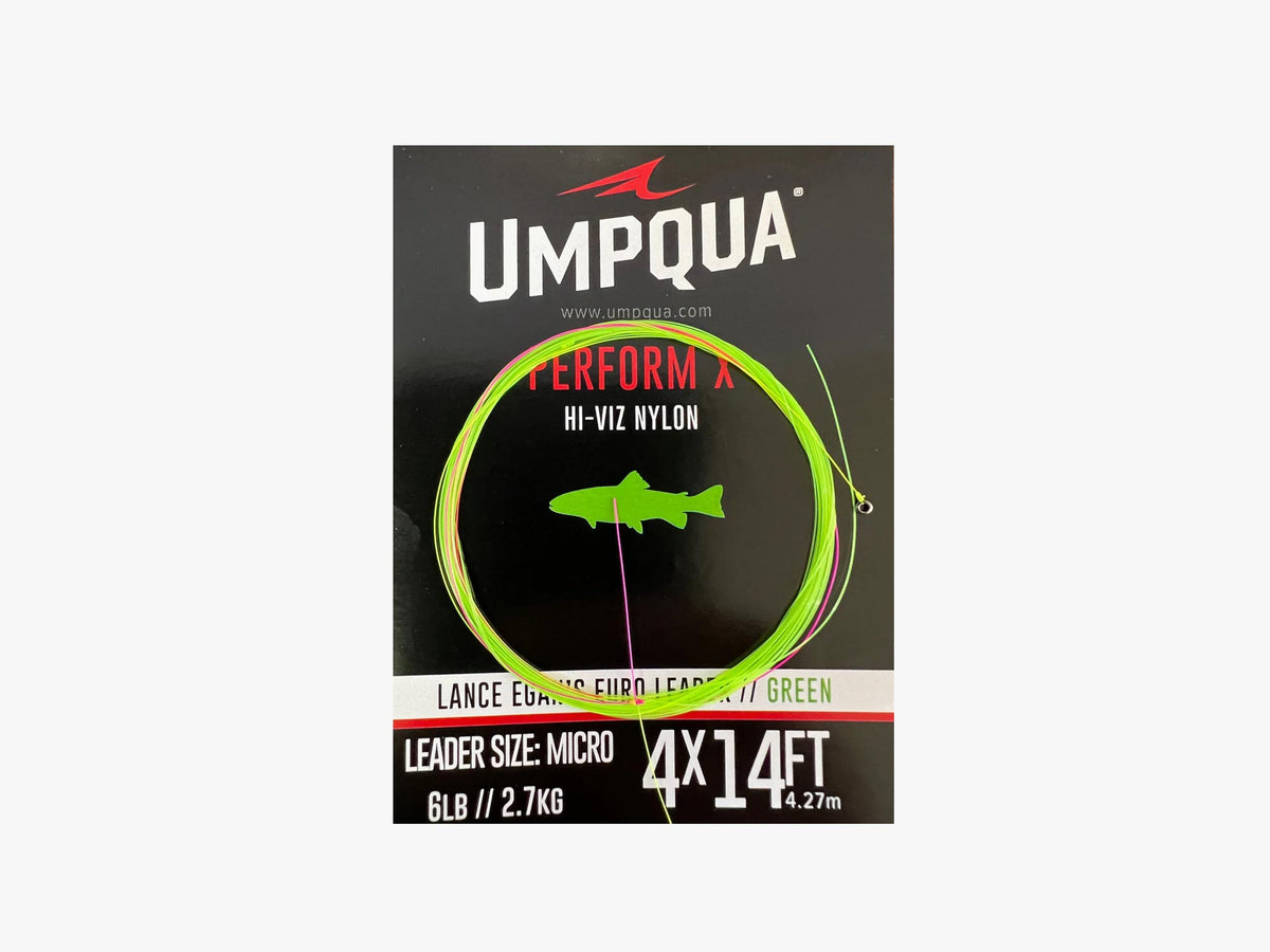 Umpqua Egan's Hot Green 4x Euro Leader