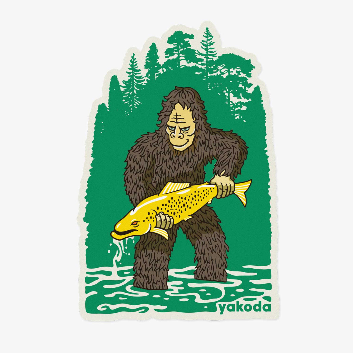 Bigfoot Bass Fishing Decal,sasquatch Fly Fishing Decal, Car Truck Camper  Vinyl Decal, Laptop Sticker, Tumbler Decal, Bigfoot Hunter 